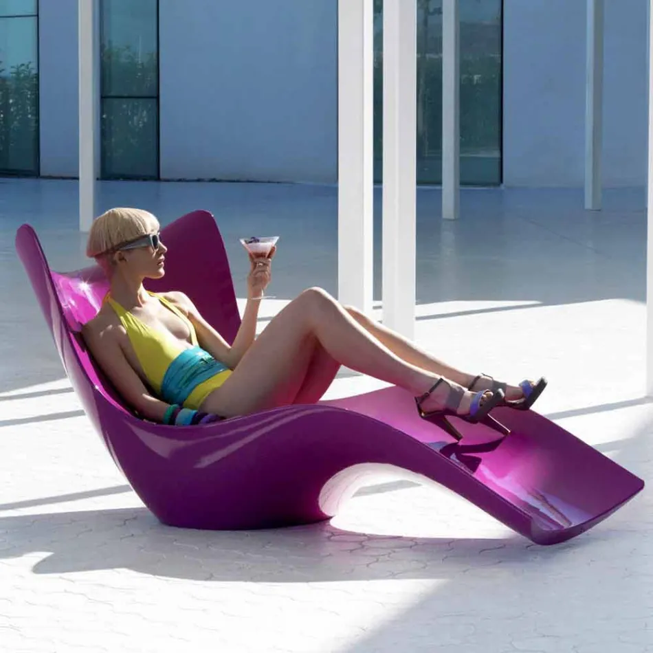 Cama de jardim Surf by Vondom, design moderno em polietileno Viadurini