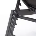 Espreguiçadeira de jardim moderna em alumínio com rodas para exteriores - Franz Viadurini