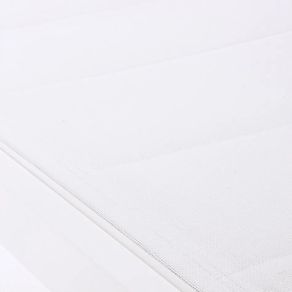 Espreguiçadeira de jardim moderna em alumínio com rodas para exteriores - Franz Viadurini