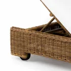 Espreguiçadeira ao ar livre individual ou dupla em vime sintético de luxo - Yves Viadurini