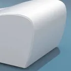 Berço relaxar Onda Trona branco náutico imitação de couro feito na Itália Viadurini