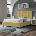 Cama de microfibra 120x200 cm com linhas verticais simétricas, fabricada na Itália - Glove Viadurini