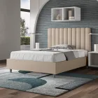 Cabeceira de cama 120x200 cm com linhas verticais simétricas, fabricada na Itália - Guanto Viadurini
