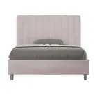 Cama de microfibra 140x200 cm com linhas verticais simétricas, fabricada na Itália - Glove Viadurini