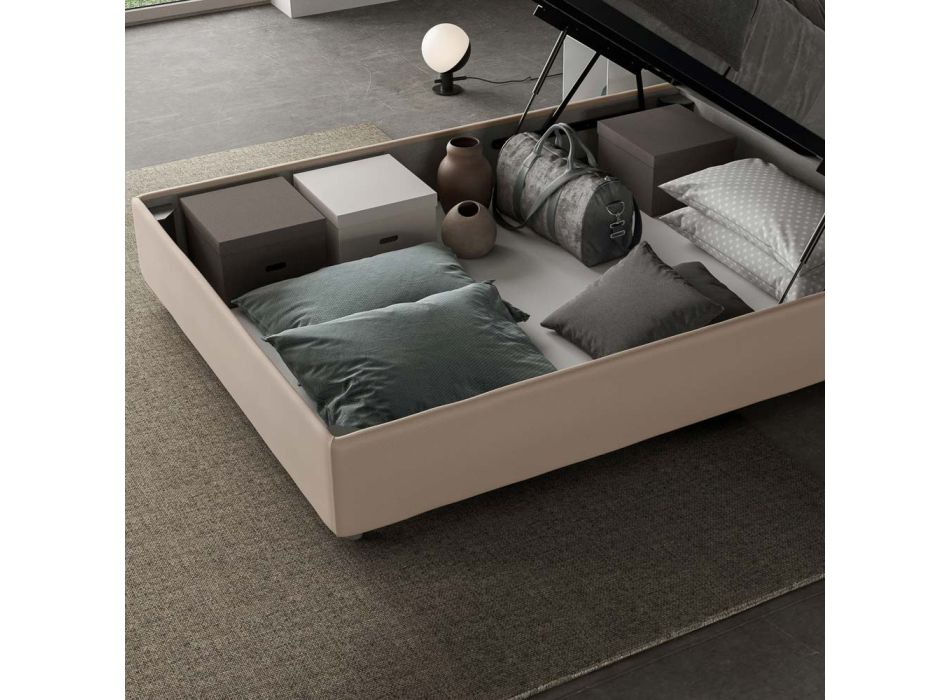 Cabeceira de cama 140x200 cm com almofada de microfibra Made in Italy - Olimpíadas Viadurini