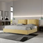 Cabeceira de cama 190x200 cm com almofadas de microfibra, fabricada na Itália - Olympic Viadurini