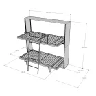 Beliche Dobrável Horizontal Fabricado na Itália - Collaborative Viadurini
