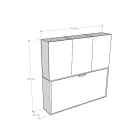 Cama de solteiro Murphy em diferentes composições - Collaborative Viadurini