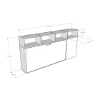 Cama de solteiro Murphy em diferentes composições - Collaborative Viadurini