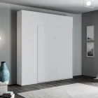 Cama Queen Size com Dobrável Vertical com Coluna e Móvel de Parede - Magicompare Viadurini