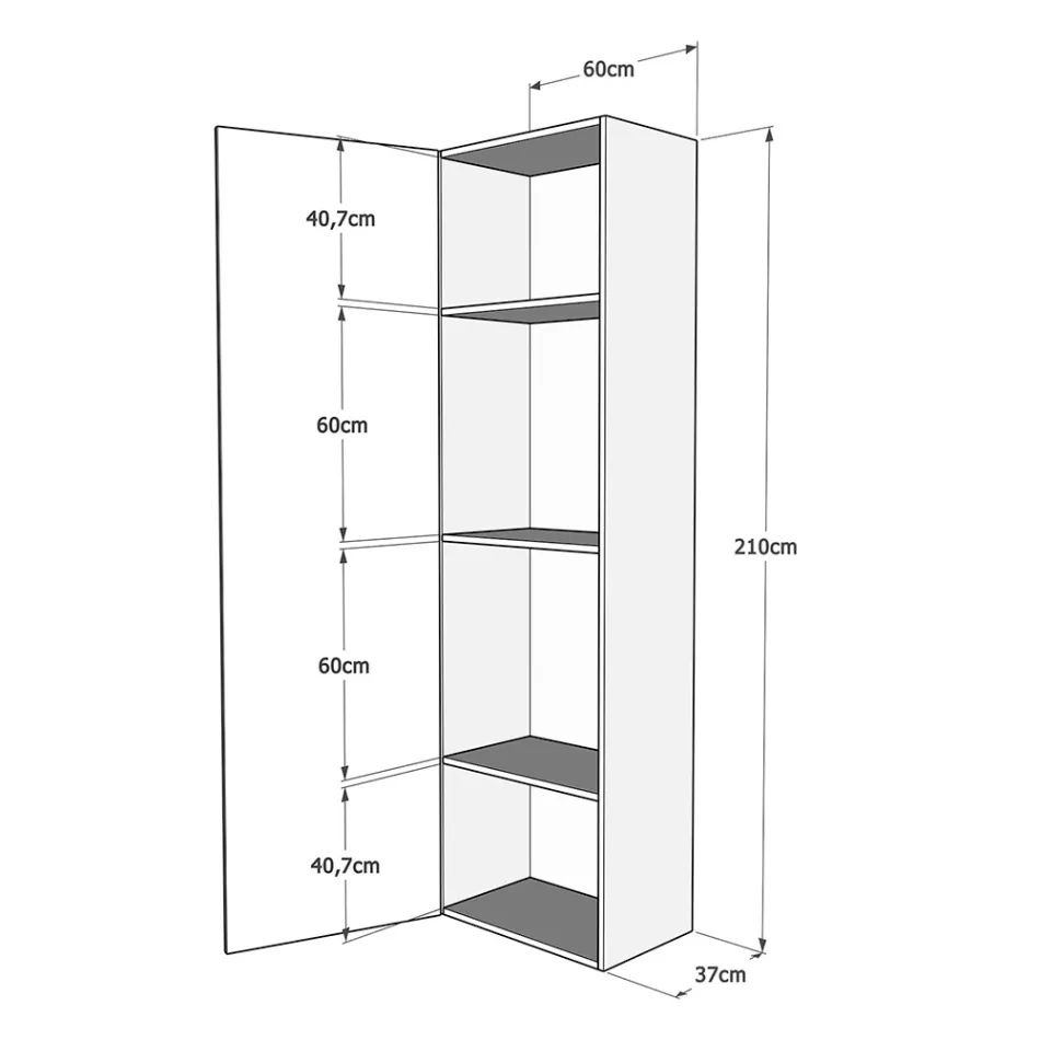 Cama Queen Size com Dobrável Vertical e Coluna - Magicompare Viadurini