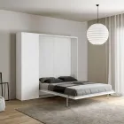 Cama Queen Size com Dobrável Vertical e Coluna - Magicompare Viadurini