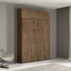 Cama Queen Size com Dobrável Vertical e Unidade de Parede - Magicompare Viadurini