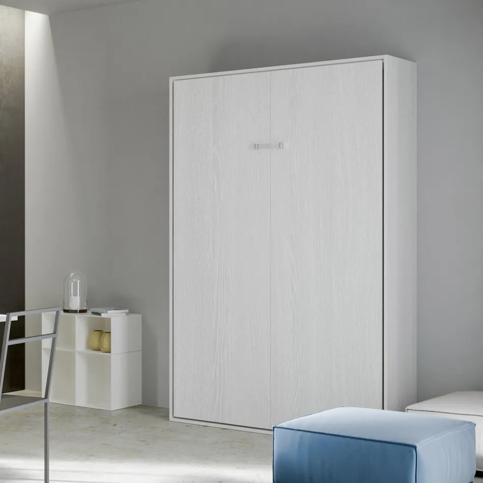 Cama Queen Size com Dobrável Vertical em Diferentes Acabamentos - Magicompare Viadurini