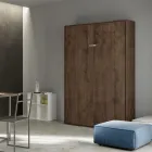 Cama Queen Size com Dobrável Vertical em Diferentes Acabamentos - Magicompare Viadurini