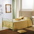 Ferro forjado pequena cama de casal Gabriella, design clássico, feito na Itália