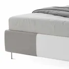 Cama com Recipiente Duplo em Ecoleather Bicolor Made in Italy - Jasmine Viadurini