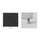 Cama de Solteiro com Cabeceira em Tecido Made in Italy - Fiuto Viadurini