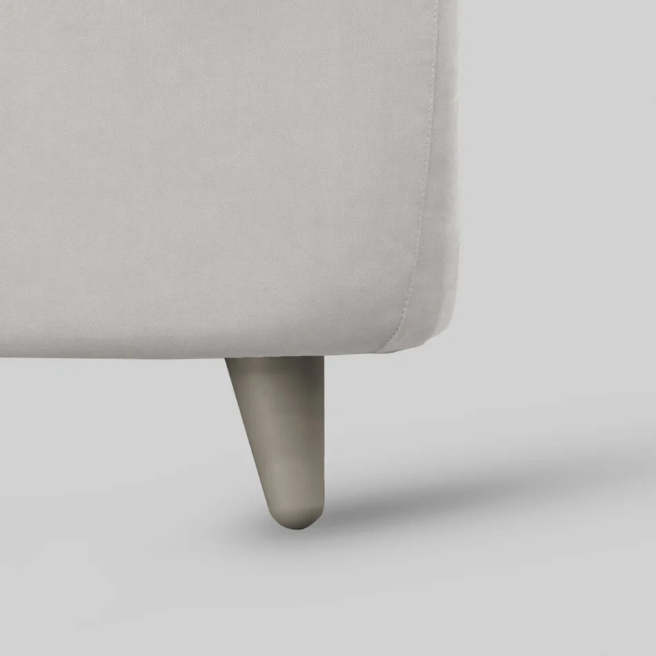 Cama grande com cabeceira e pés acolchoados Fabricado na Itália - Aaron Viadurini