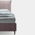 Cama de casal 160x190 com 2 almofadas macias com babado perimetral - Ernesta Viadurini