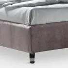 Cama de casal 160x190 com 2 almofadas macias com babado perimetral - Ernesta Viadurini