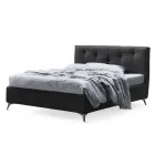 Cama de casal 160x190 com cordões verticais em relevo - Mask Viadurini