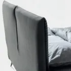 Cama de casal 160x190 com estofamento em forma de almofada - Brezze Viadurini