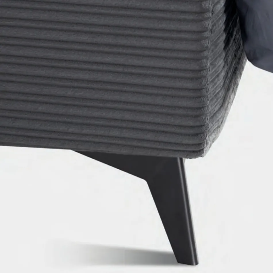 Cama de casal 160x190 com estofamento em forma de almofada - Brezze Viadurini