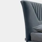 Cama de casal 160x190 com enchimentos acolchoados com ripas largas - Fresh Viadurini