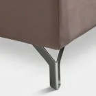 Cama de casal 160x190 com acabamento em quilting geométrico - Ciottolino Viadurini