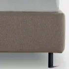 Cama de casal 160x190 com linhas curvas e botões Made in Italy - Oriente Viadurini