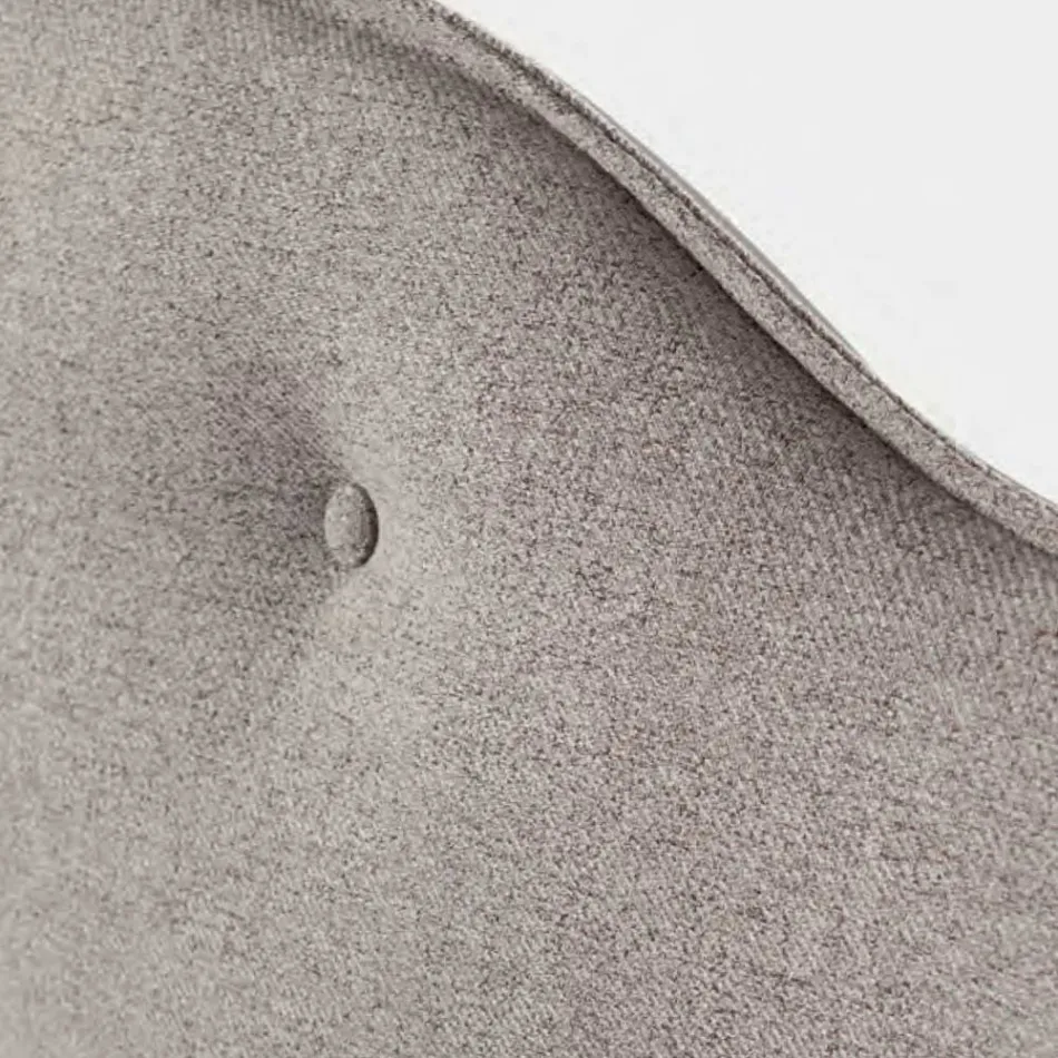 Cama de casal 160x190 com cabeceira perimetral com babados e botões - Rest Viadurini