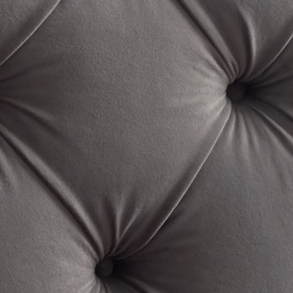 Cama de casal 160x190 com cabeceira alta e acolchoada Made in Italy - Sallie Viadurini