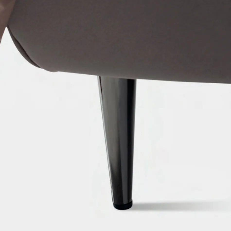 Cama de casal 160x190 com cabeceira alta e acolchoada Made in Italy - Sallie Viadurini