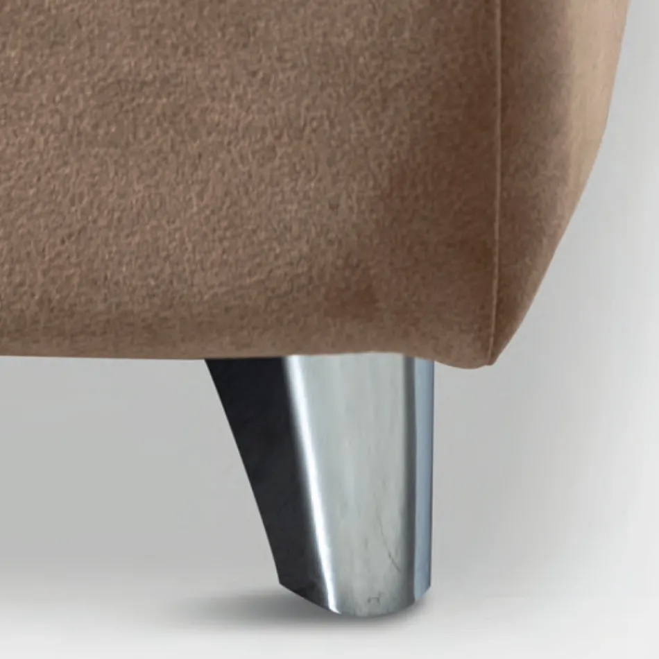 Cama de casal 160x190 com cabeceira curva e espessura importante - Magie Viadurini