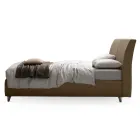 Cama de casal 160x190 com cabeceira curva e espessura importante - Magie Viadurini