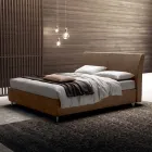 Cama de casal 160x190 com cabeceira curva e espessura importante - Magie Viadurini