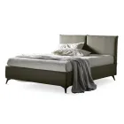 Cama de casal 160x190 com cabeceira centralmente dividida Made in Italy - Celesti Viadurini