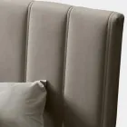 Cama de casal 160x190 com acolchoado com faixas verticais largas - Magan Viadurini