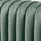 Cama de casal 160x190 com acolchoado de faixa estreita multi-listras - Meduse Viadurini