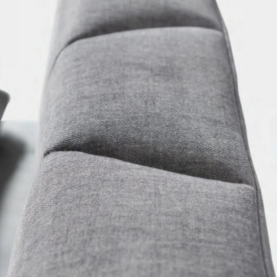 Cama de casal 160x190 com acolchoado de curvas cruzadas - Girassol Viadurini