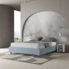 Cama de casal 160x200 cm revestida em microfibra, fabricada na Itália - Athlete Viadurini