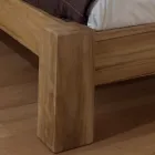 Cama de casal 160x200 em madeira maciça de teca - Fresco Viadurini