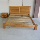 Cama de casal 160x200 em madeira maciça de teca - Fresco Viadurini