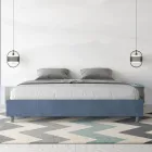 Cama de casal 180x200 cm revestida em microfibra, fabricada na Itália - Athlete Viadurini