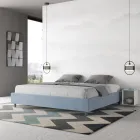 Cama de casal 190x200 cm revestida em microfibra, fabricada na Itália - Athlete Viadurini