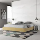 Cama de casal 190x200 cm revestida em microfibra, fabricada na Itália - Athlete Viadurini