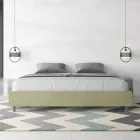 Cama de casal 200x200 cm revestida em microfibra, fabricada na Itália - Athlete Viadurini