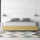 Cama de casal 200x200 cm revestida em microfibra, fabricada na Itália - Athlete Viadurini