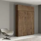 Cama de casal dobrável vertical com armário de parede - Magicompare Viadurini